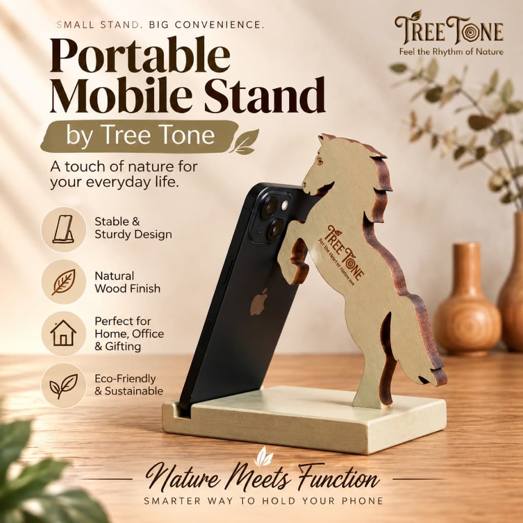 Untamed Wooden Horse Stand