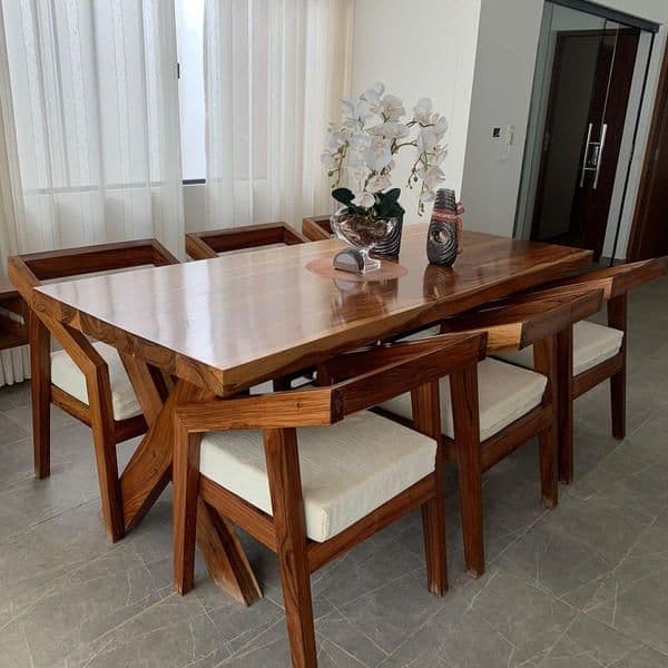 Dining sets, made to order in solid wood
